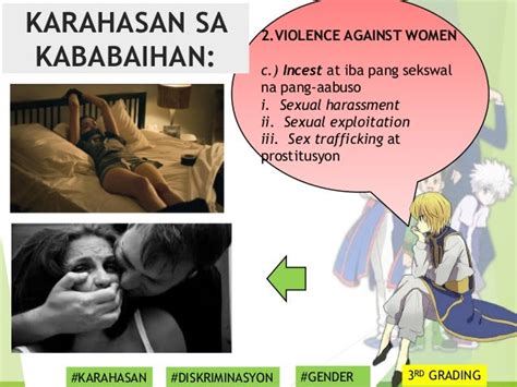 5 halimbawa ng karahasan sa mga kababaihan .